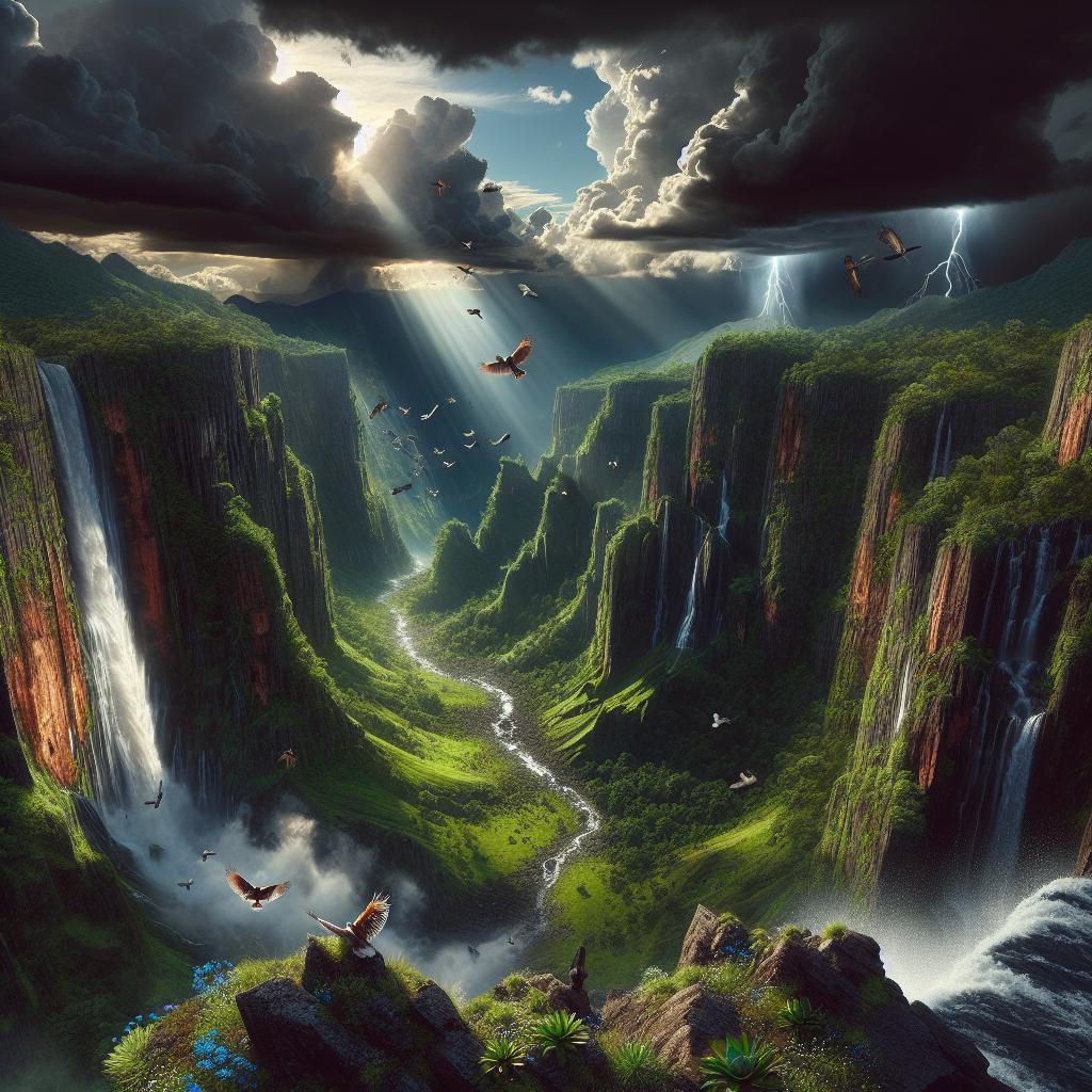Mystic Storm Amidst Cascades
