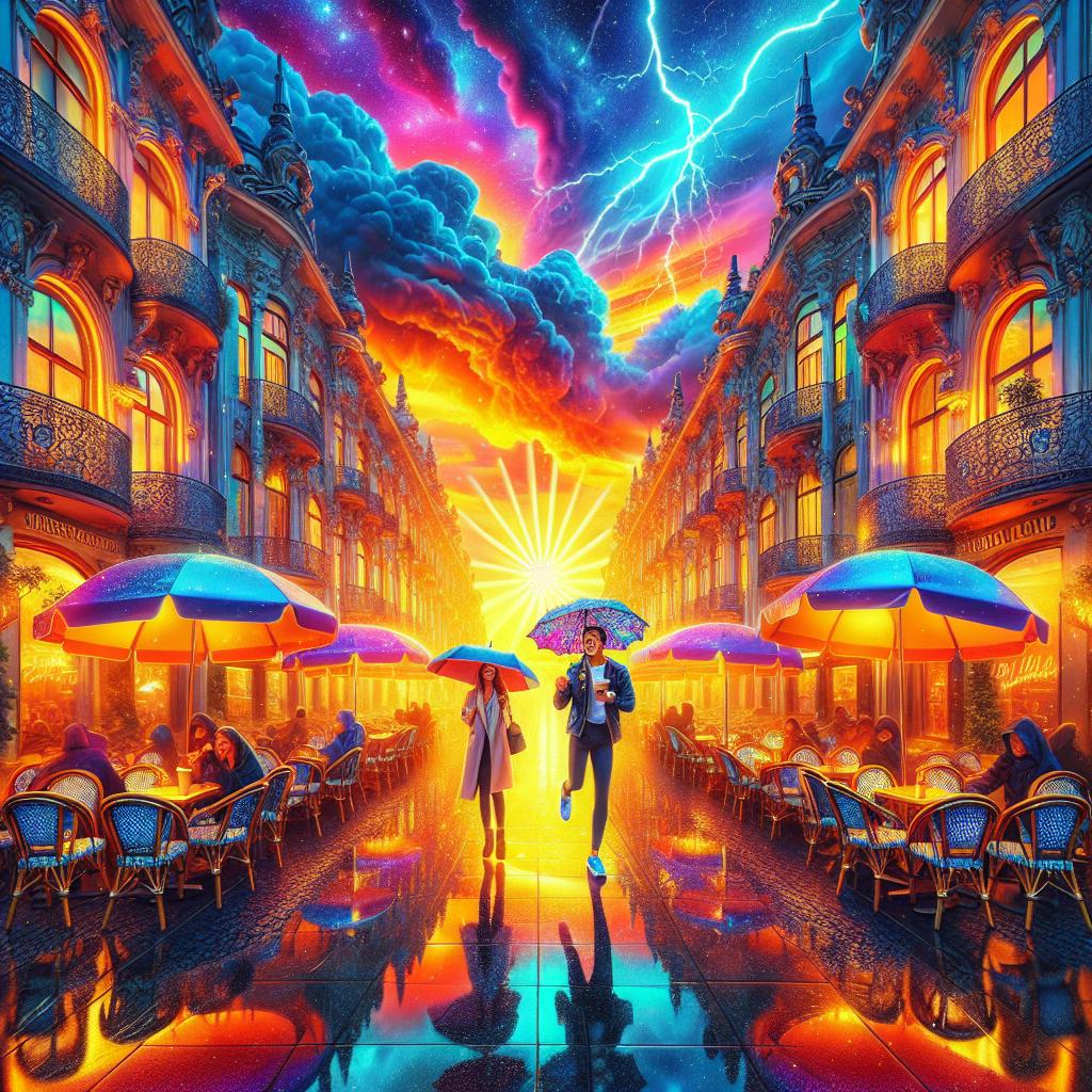 Dawn's Embrace in Urban Harmony