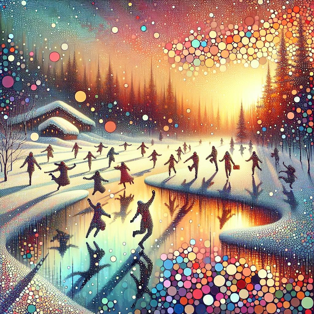 Golden Snowfall Symphony