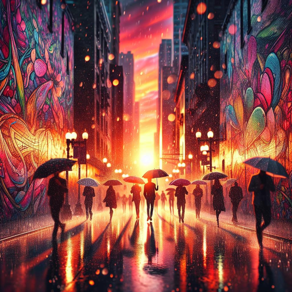 Rainy Sunset Symphony