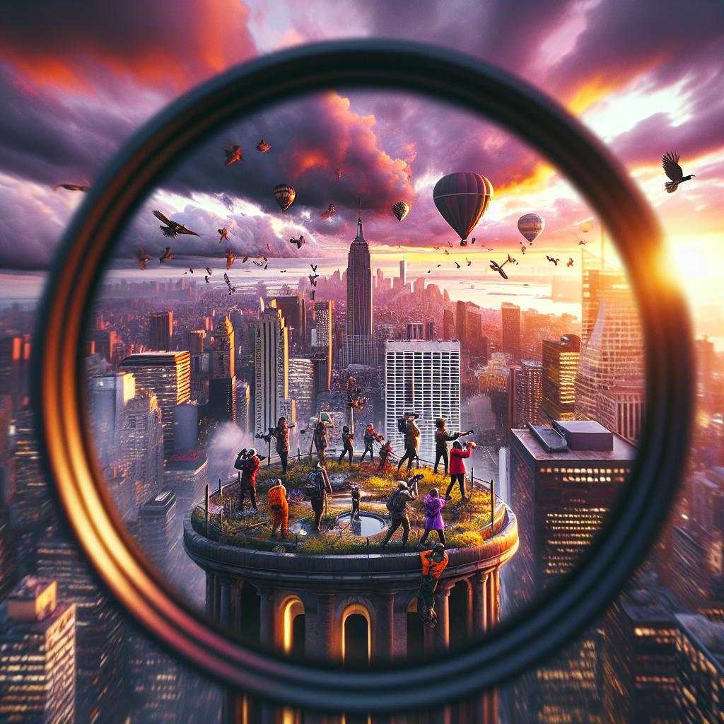 Sunset Adventure Above the City