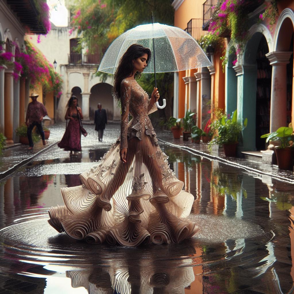 Serenity in Rainy Elegance