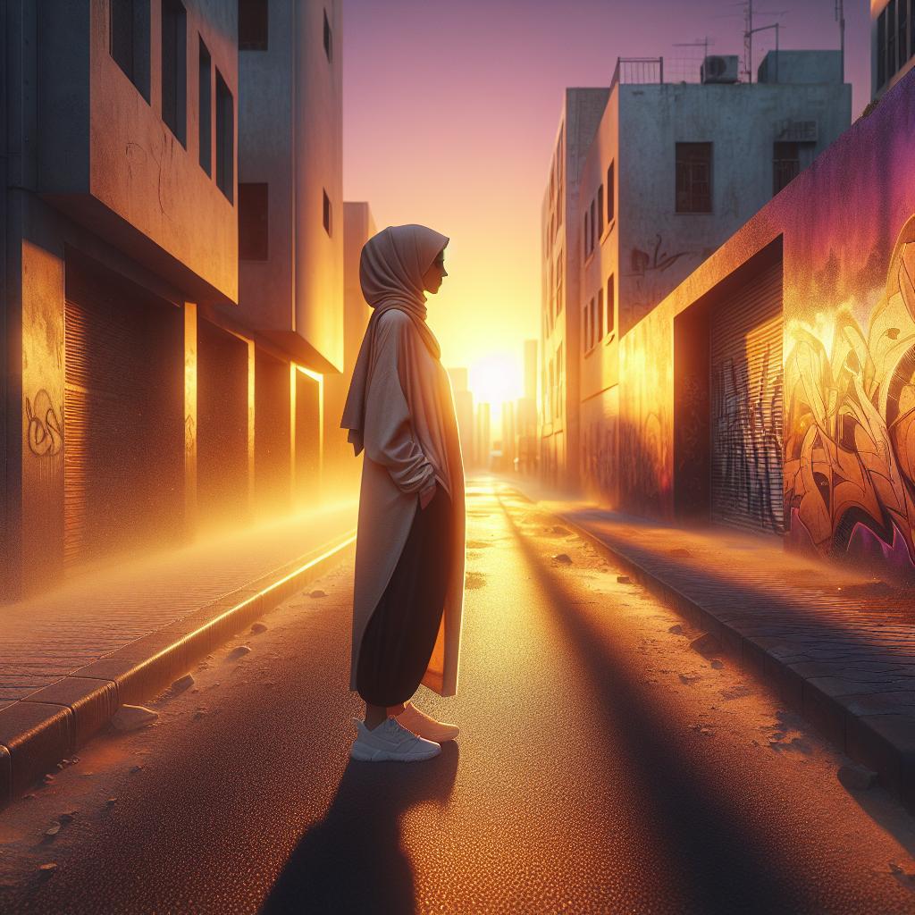 Sunset Whispers of Solitude